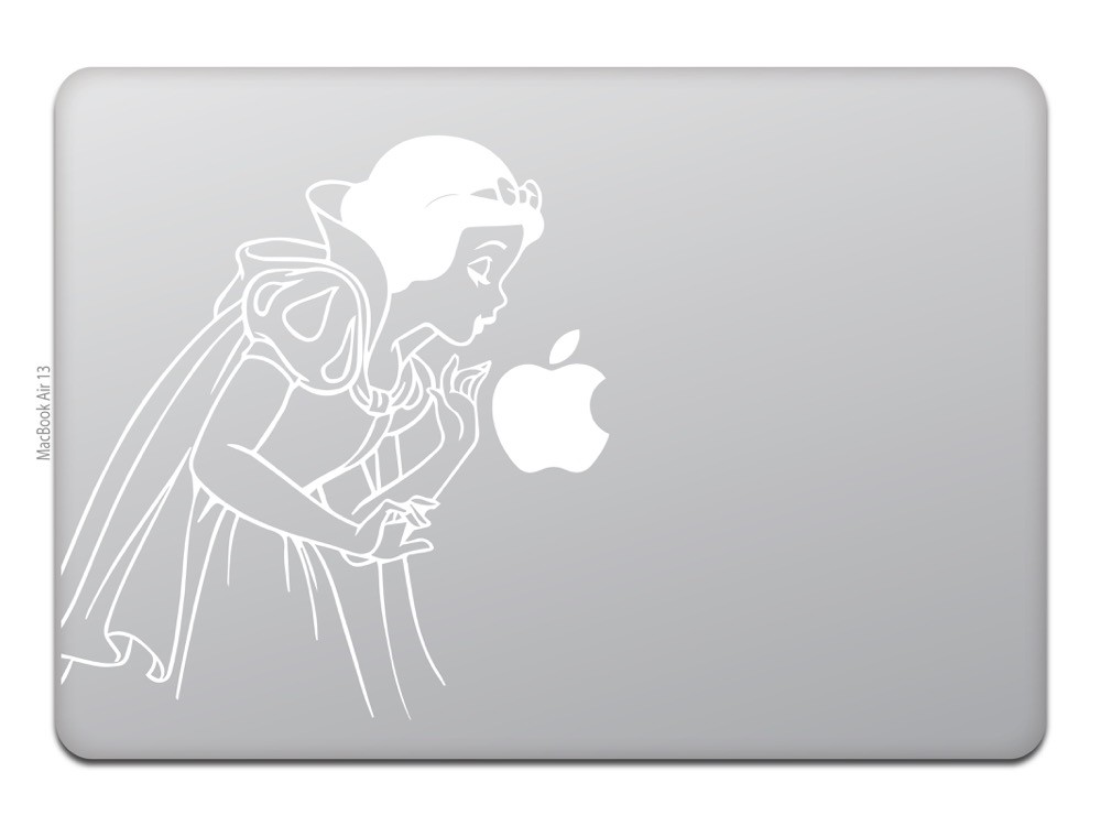 MacBook Air / Pro マックブック ステッカー シール 白雪姫 りんごに