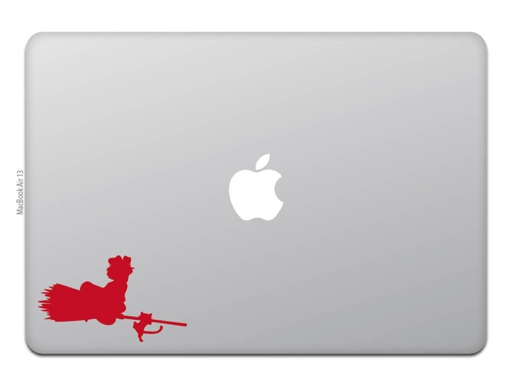 MacBook Air シルバー 猫のステッカー付き MacBook Air / Pro マックブック ステッカー シール アニメ