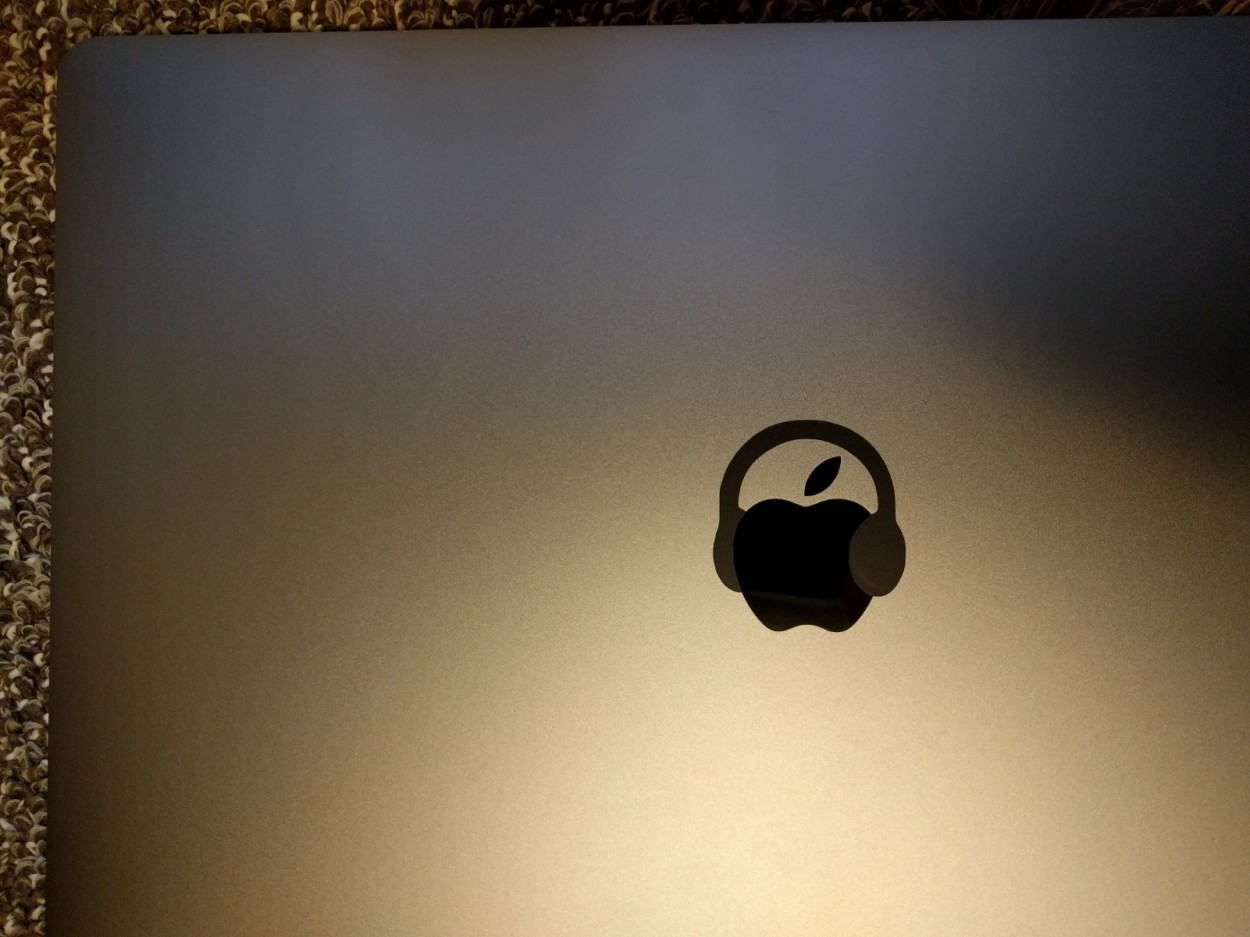 MacBook Pro 13インチ 15インチ 2016 12インチ マックブック ステッカー テレビ ミュージック まとめ買い特価 ヘッドホン  Headphone シール ヘッドフォン CM