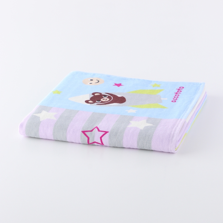 SALE accototo アッコトト のりものパッチワークバスタオル 約70×130cm