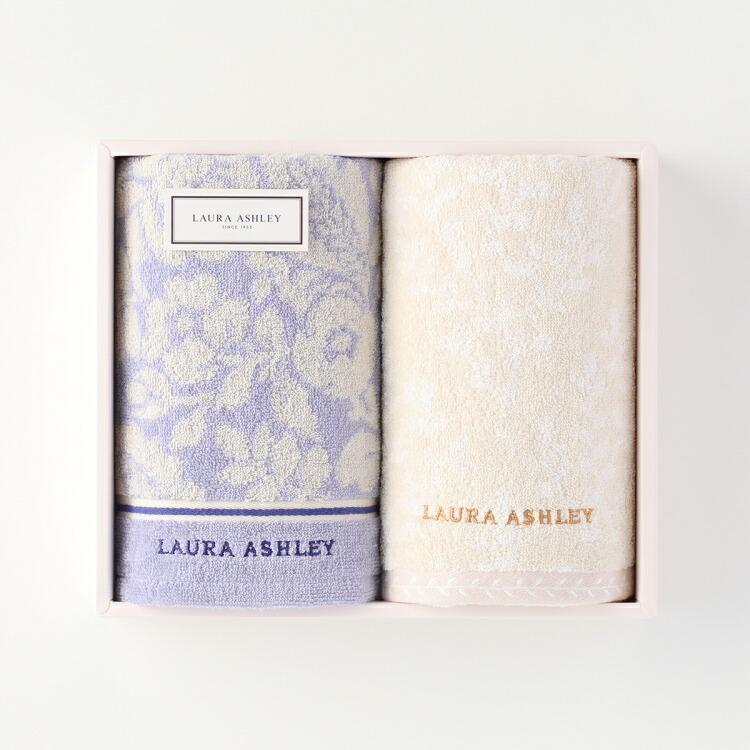 LAURA ASHLEY（ローラアシュレイ） グレースフルGフェイスタオル 花柄