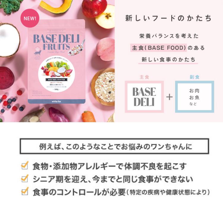 ベースデリ フルーツ 500g BASE DELI FRUITS 送料無料 愛犬用手作り