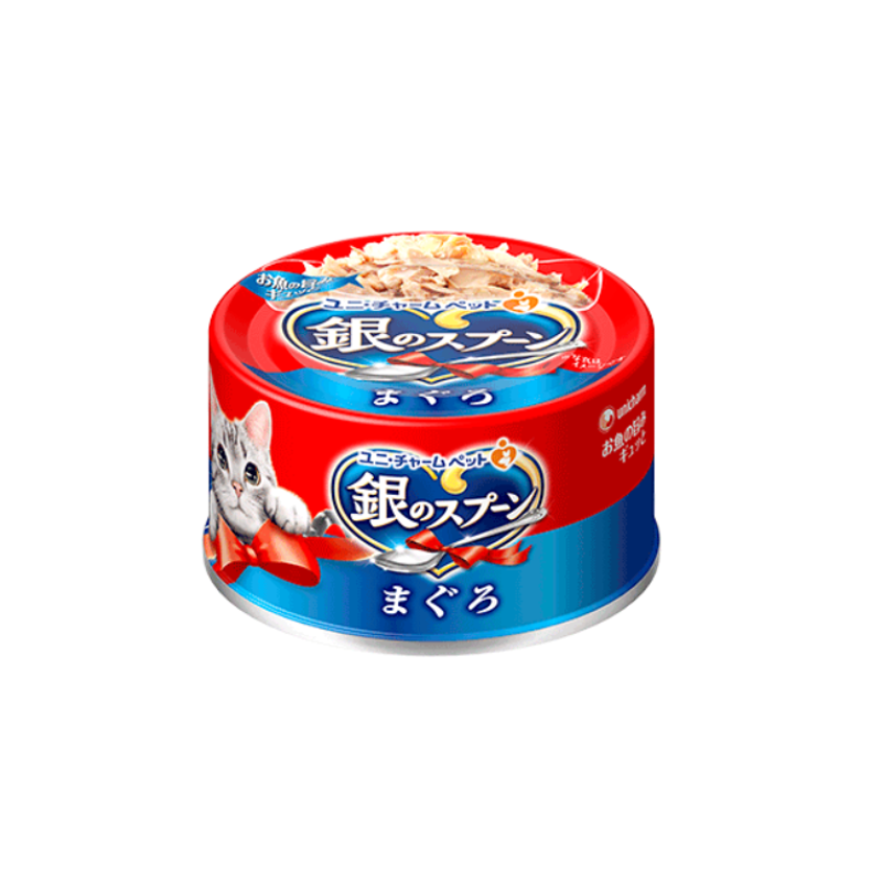 ユニチャーム 銀のスプーン缶 まぐろ 70g×48缶セット
