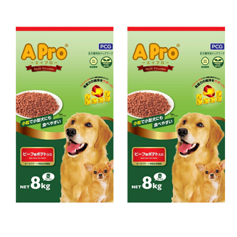 A Pro（エイプロ） A Pro ビーフ味ポテト入り 8kg×2袋セット 