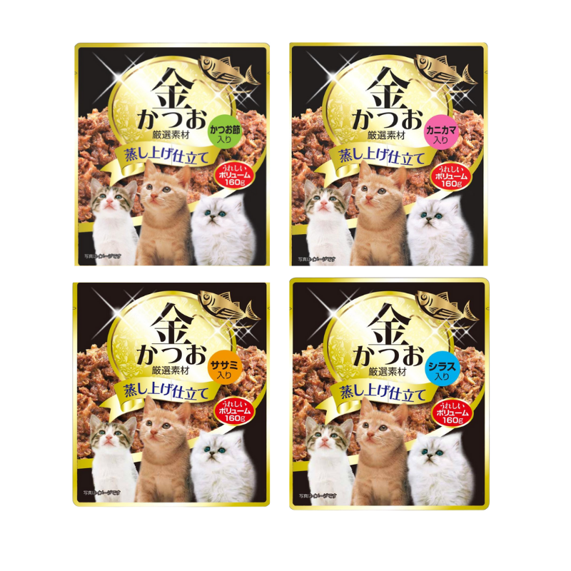 金かつおパウチ お試し 160g×4種セット トライアルセット 食べ比べ サンプル