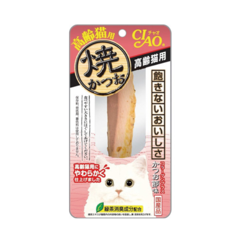 いなばペットフード CIAO（チャオ） 焼かつお 高齢猫用 かつお節味 48個セット