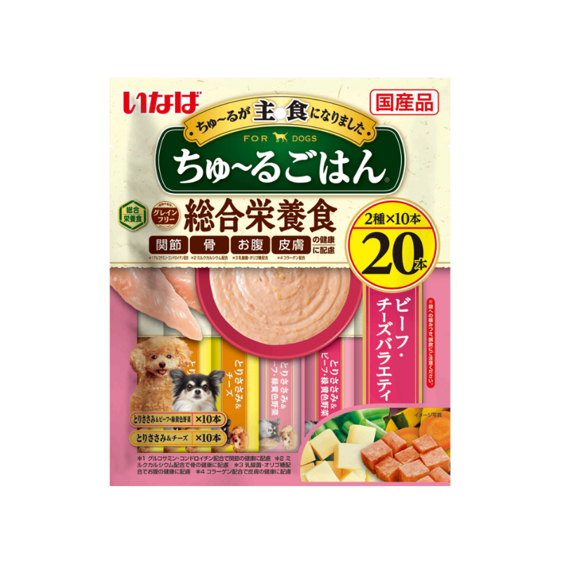 いなば ちゅ〜るごはん ビーフ・チーズバラエティ 20本入り×16袋セット