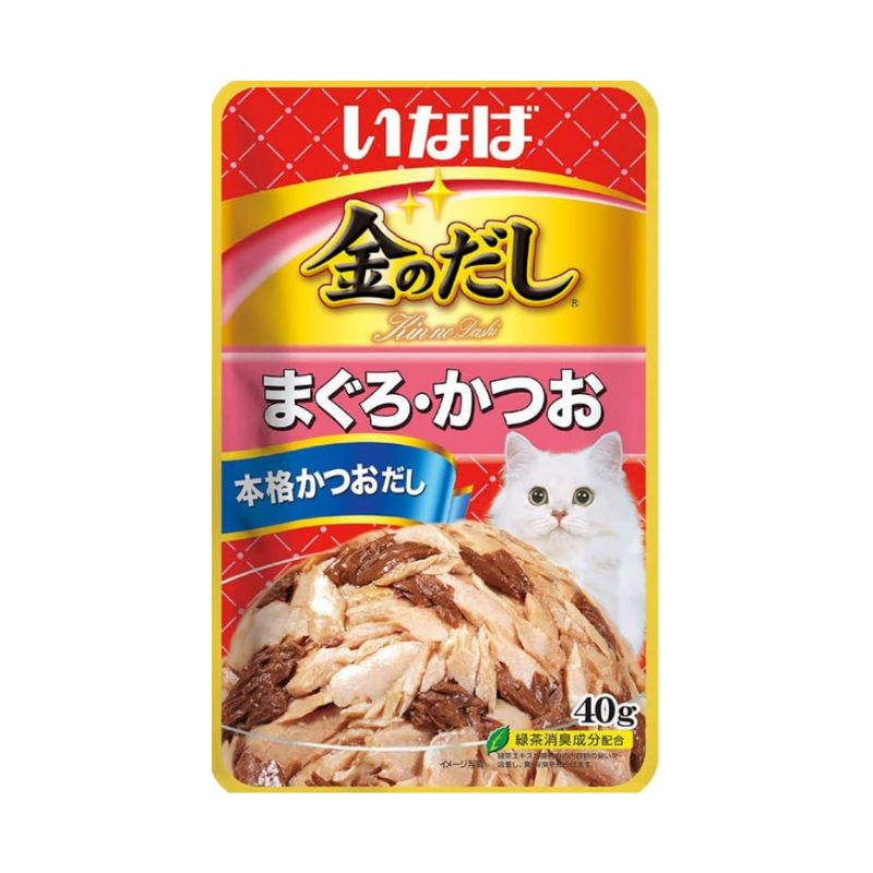 いなばペットフード 金のだしパウチ まぐろ・かつお 40g×96袋セット