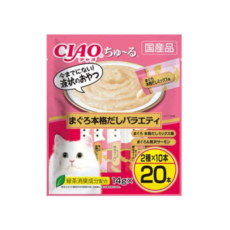 いなば CIAO ちゅ〜る まぐろ本格だしバラエティ 20本入り×16袋セット