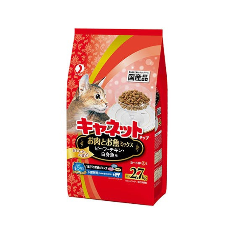 Yahoo! Yahoo!ショッピング(ヤフー ショッピング)ペットライン キャネットチップ お肉とお魚ミックス 2.7kg×5袋セット