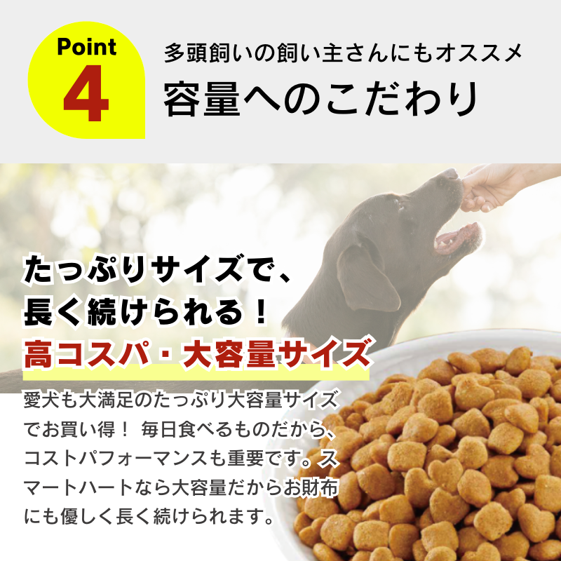 スマートハート チキン＆緑黄色野菜味 2.5kg×4袋セット ドッグフード