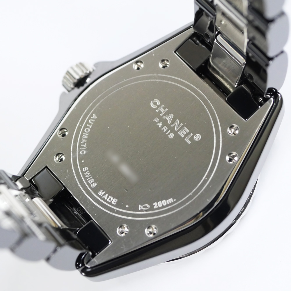 名東】シャネル J12 38mm ダイヤベゼル H1339 ブラック文字盤