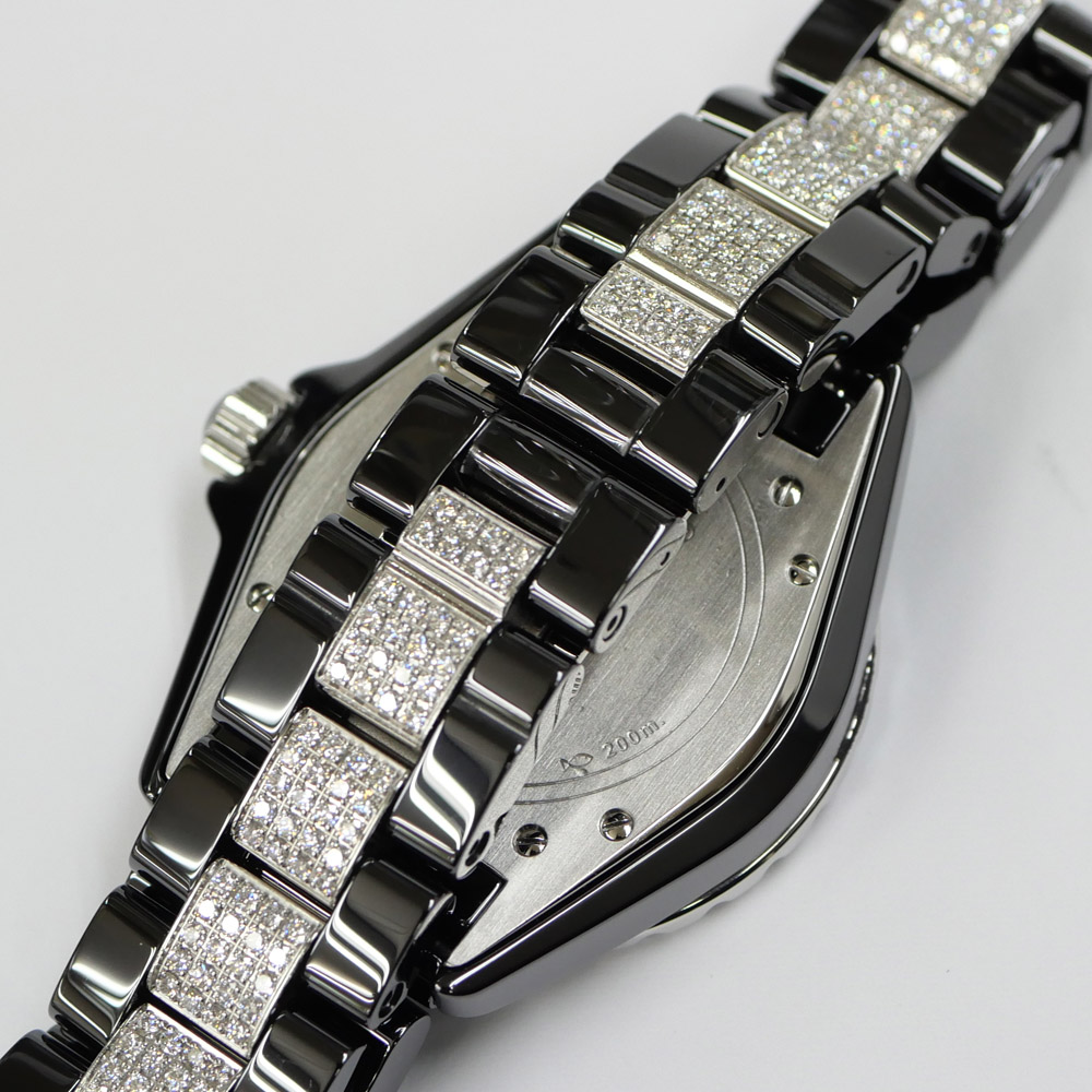 名東】シャネル J12 38mm ダイヤベゼル H1339 ブラック文字盤