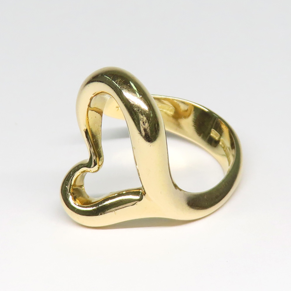 名古屋】ティファニー リング オープンハート ペレッティ 14号相当 750