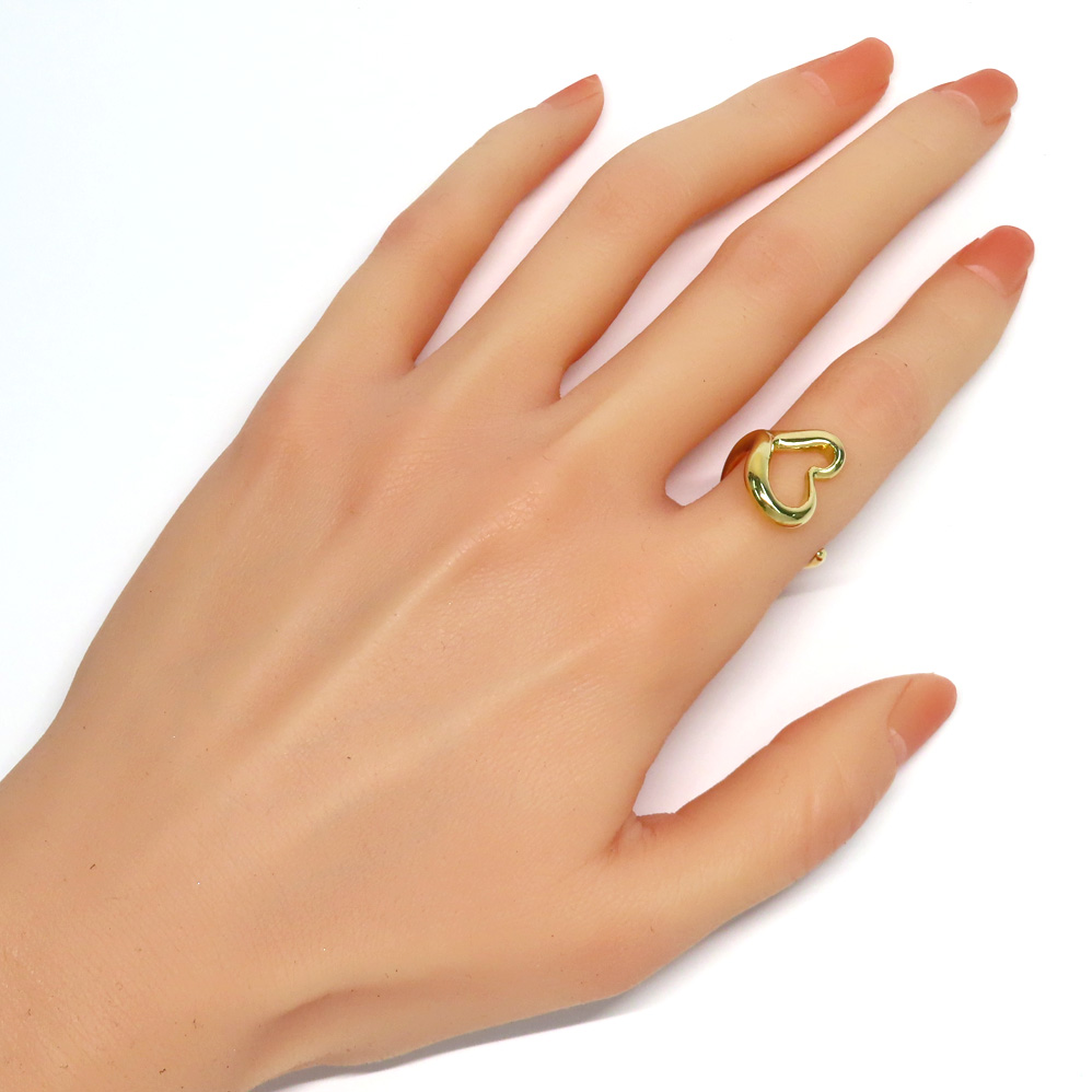 名古屋】ティファニー リング オープンハート ペレッティ 14号相当 750