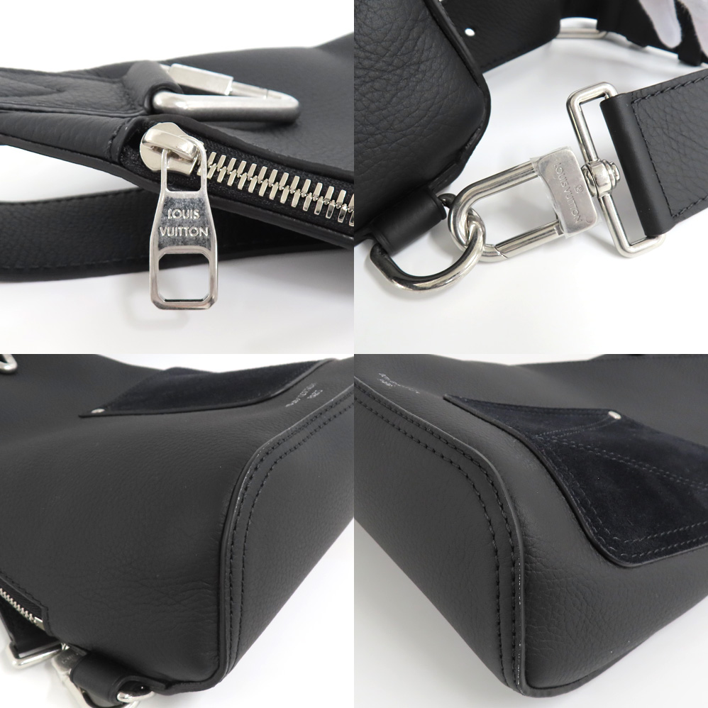 【名古屋】ルイヴィトン デルタ スリングバッグ M27060 ブラック LVタッチ レザー シルバー金具 ショルダー メンズ 未使用_7