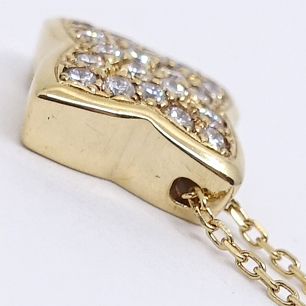 栄】ヴァンドーム青山 ネックレス アリュメ K18 ダイヤモンド 0.18ct 
