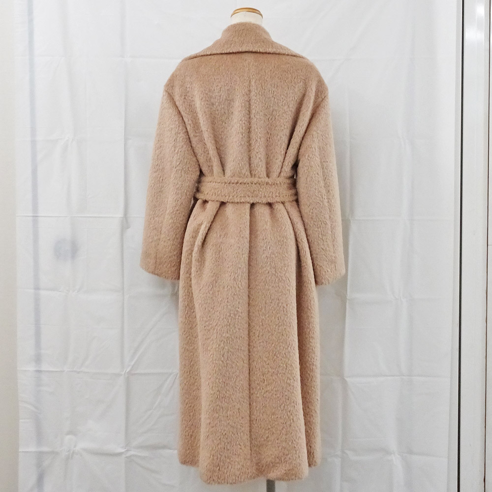 【栄】マックスマーラ ロングコート 34 601601236 ベージュ アルパカ ウール イタリア製 アパレル 服 レディース 女_2