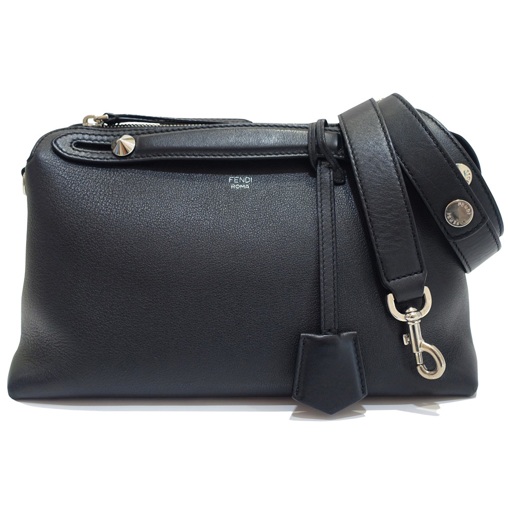 【栄】フェンディ バイザウェイ ハンドバッグ 2WAY 8BL124 188-8007 レザー ブラック シルバー金具