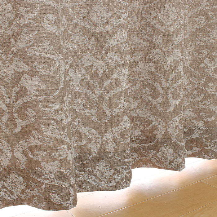 既製・即納) カーテン 4枚セット 遮光カーテン(0400320)＋ ボイル