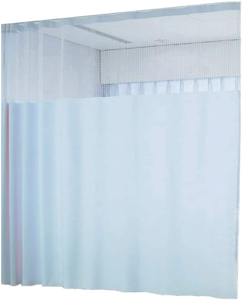 【中古品】病院用ネット部分ありカーテン（クリーム色）幅400cm丈235cm 中古品】病院用ネット部分ありカーテン（クリーム色）幅400cm丈