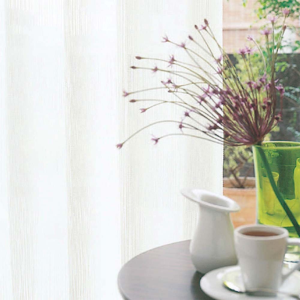 既製) 防炎 レースカーテン 2枚組 ミラー ウォッシャブル 防炎ラベル付