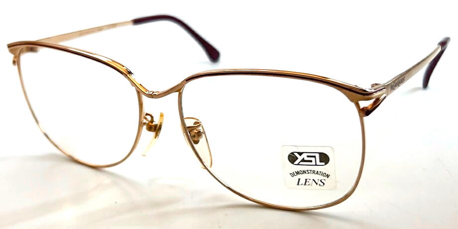 ヴィンテージ 婦人メタル YVESSAINTLAURENT イヴサンローラン YSL 30-3601 56mm メガネフレーム ゴールド 昭和 レトロ  モダン 現品限り : 30-3601 : メガネのウエムラ ヤフー店 - 通販 - Yahoo!ショッピング