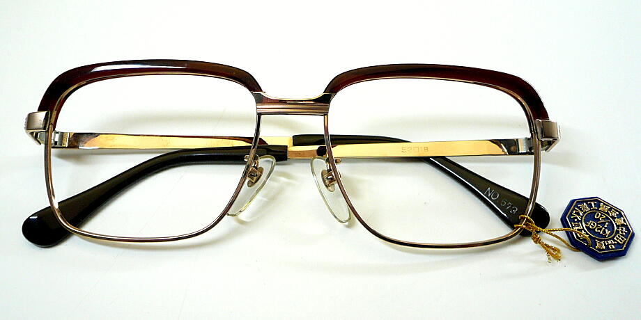 VOC573 52mm 54mm 1/20 12KGF 金張り メガネフレーム ブローライン