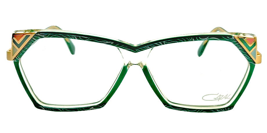 ヴィンテージ 婦人メガネ cazal324-652 56mm メガネフレーム グリーン