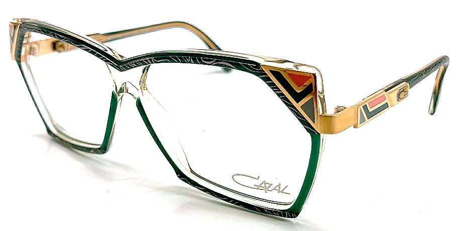 ヴィンテージ 婦人メガネ cazal324-652 56mm メガネフレーム グリーン