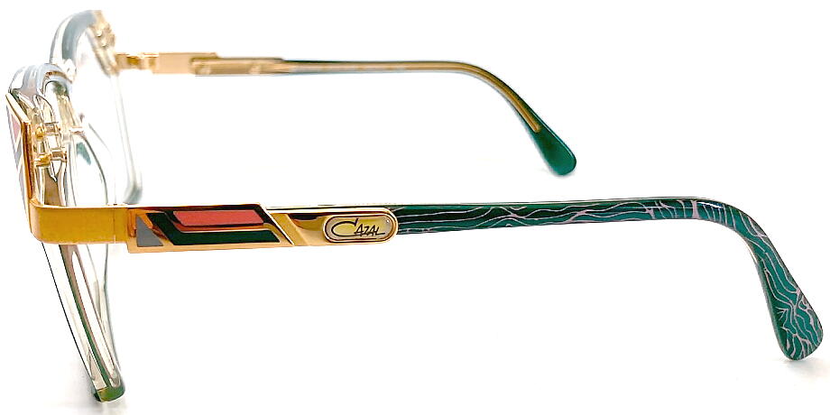 ヴィンテージ 婦人メガネ cazal324-652 56mm メガネフレーム グリーン