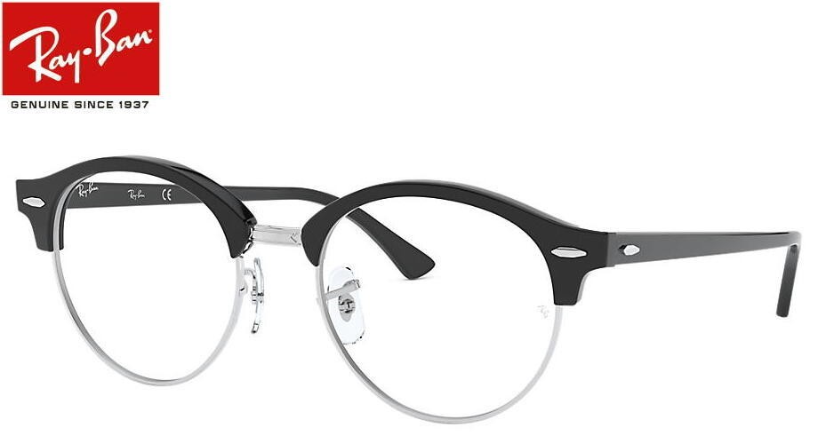 【レイバン正規商品販売店】 RayBan メガネ フレーム CLUBROUND OPTICS クラブラウンド RX4246V 49ミリ 2016 シャイニーブラック/レッドハバナ｜uemuramegane｜02