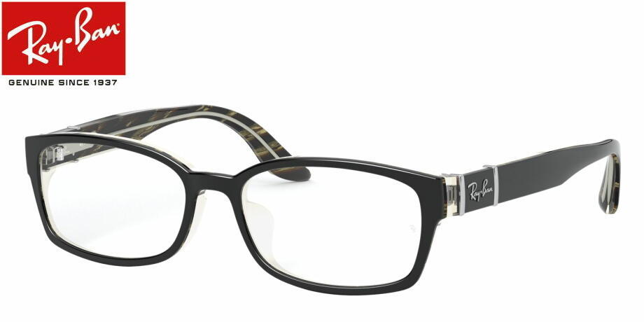 【レイバン正規商品販売店】 RayBan メガネ フレーム RX5198 5912 トップブラック 53ミリ アジアンフィット