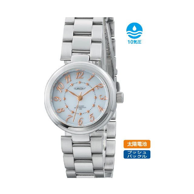 Aureole オレオール 10気圧防水ソーラー レディース腕時計 人気上昇中 Sw 596l 03