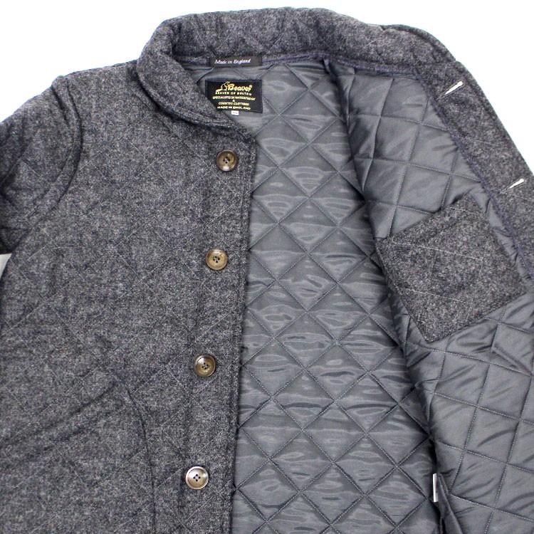 美品❗️ Beaver of Bolton ツイードキルティングジャケット BEAVER OF BOLTON