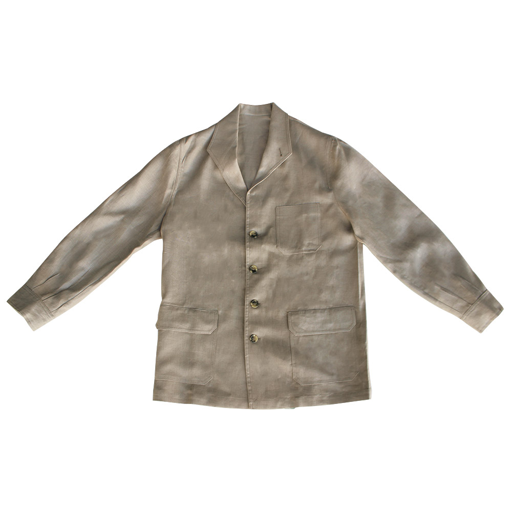 【新品未使用】Justo GimenoフストヒメノTEBAリネンジャケット黒50 フスト・ヒメーノ JUSTO GIMENO TEBA CLASSIC 100% LINEN テバ