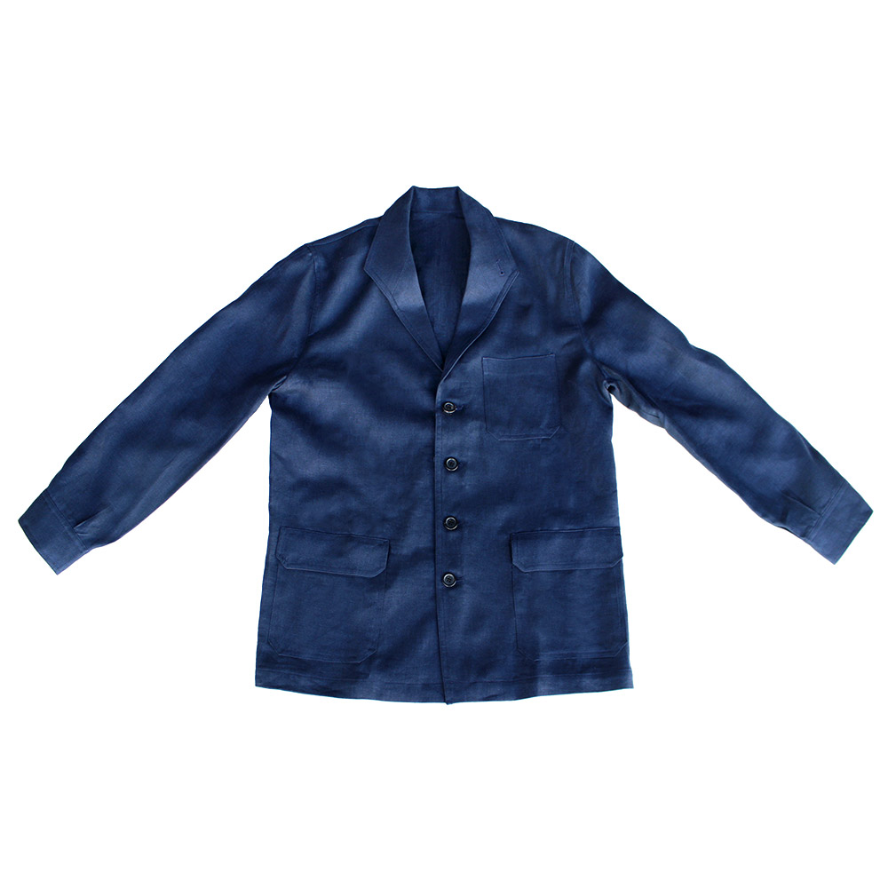 【新品未使用】Justo GimenoフストヒメノTEBAリネンジャケット黒50 Justo Gimeno : Fresco Teba Jacket : Black
