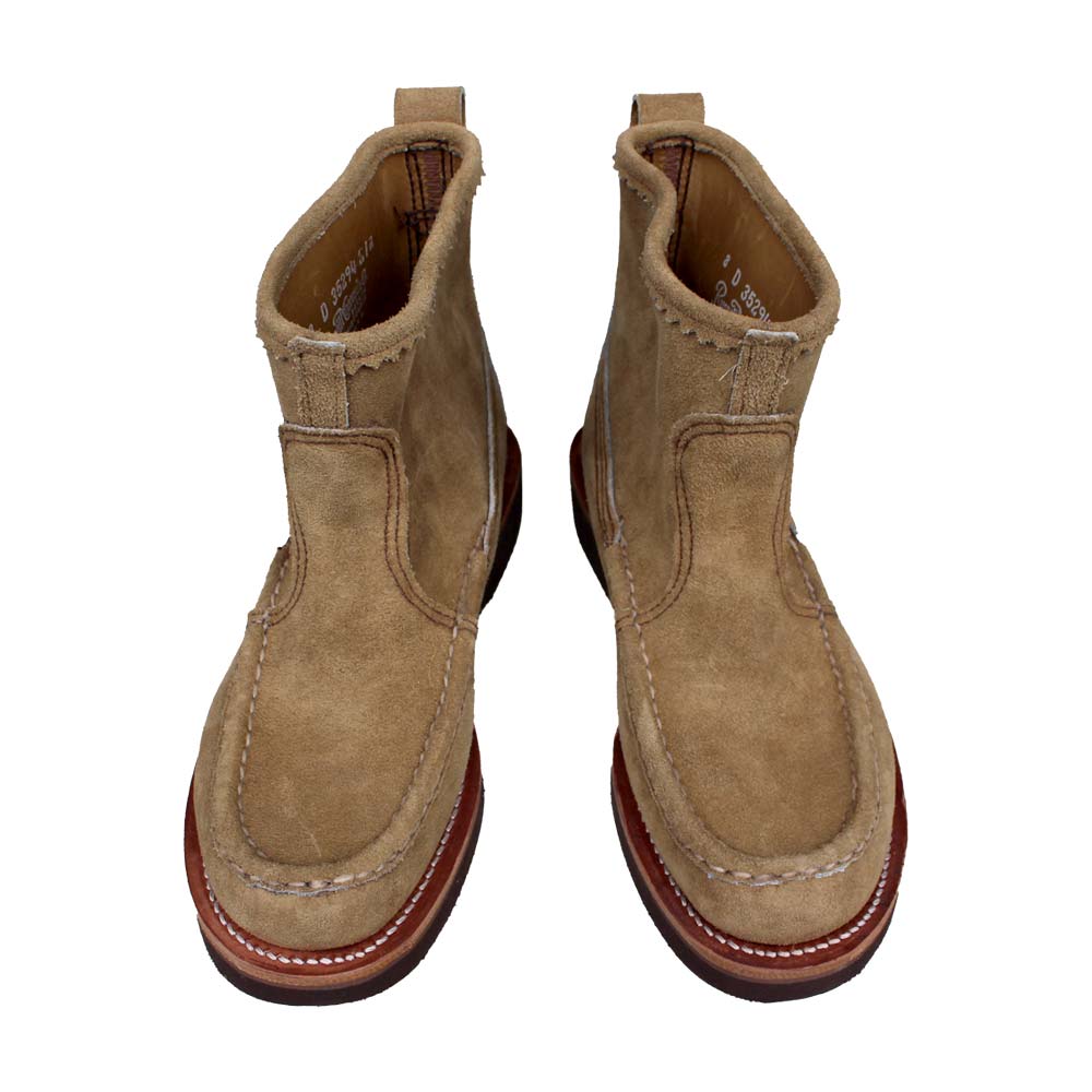 ラッセルモカシン RUSSELL MOCCASIN 4070-7 knock-A-bout boots（ノックアバウトブーツ) tan suede /  vibram sole