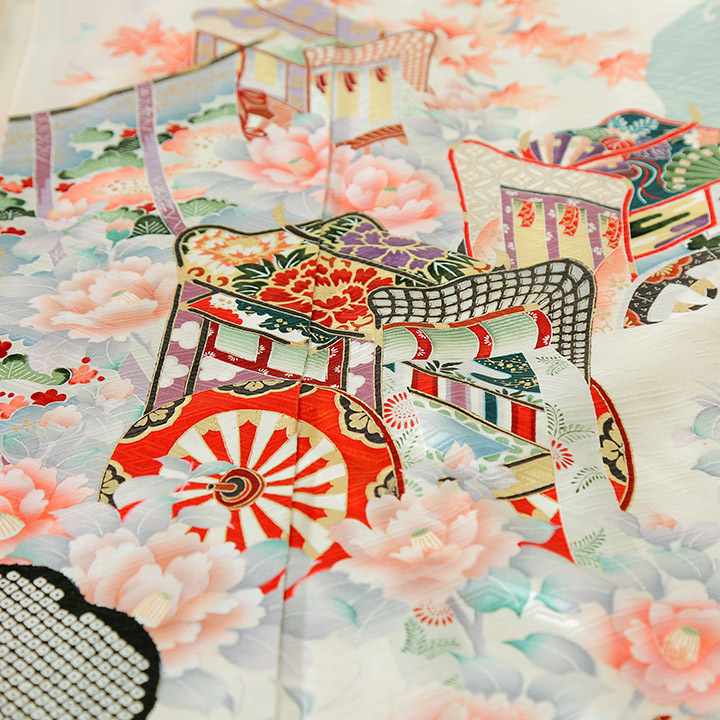 お仕立て上り　高級振袖　正絹　美品　白地　長襦袢サービス 14-1top.jpg