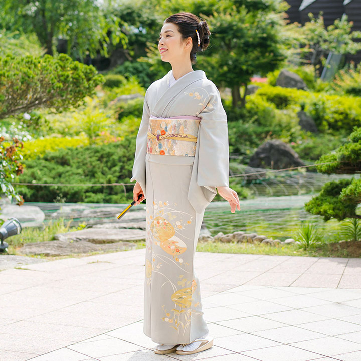 未使用訪問着　Mサイズ　花色紙文　螺鈿　金彩　暈し染　結婚式　入学式！ heho-mi068_1.jpg