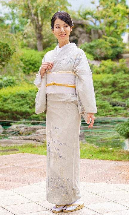 レンタル 夏用 絽 訪問着 フルセット 高級 ROHO-076 青白磁色 結婚式