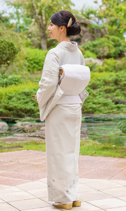レンタル 夏用 絽 訪問着 フルセット 高級 ROHO-076 青白磁色 結婚式
