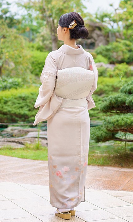 レンタル 夏用 絽 訪問着 フルセット 高級 ROHO-077 薄桜色 結婚式