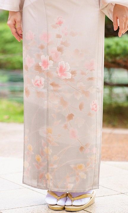 レンタル 夏用 絽 訪問着 フルセット 高級 ROHO-077 薄桜色 結婚式