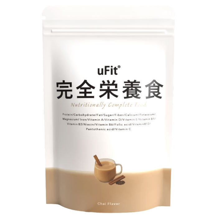 uFit 完全栄養食 500g 10食 抹茶 ココア 黒糖きな粉 ほうじ茶 チャイ 国内製造 人工甘味料不使用 ソイ ホエイ 食物繊維 腹持ち 乳酸菌 ダイエット 置き換え