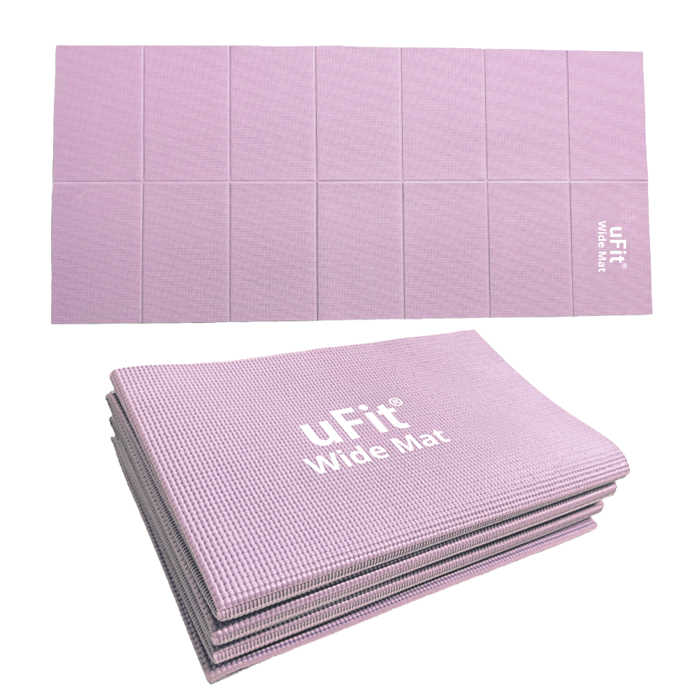 uFit uFit Wide Mat ヨガマット 折りたたみ 6mm 90cm*200cm 幅広