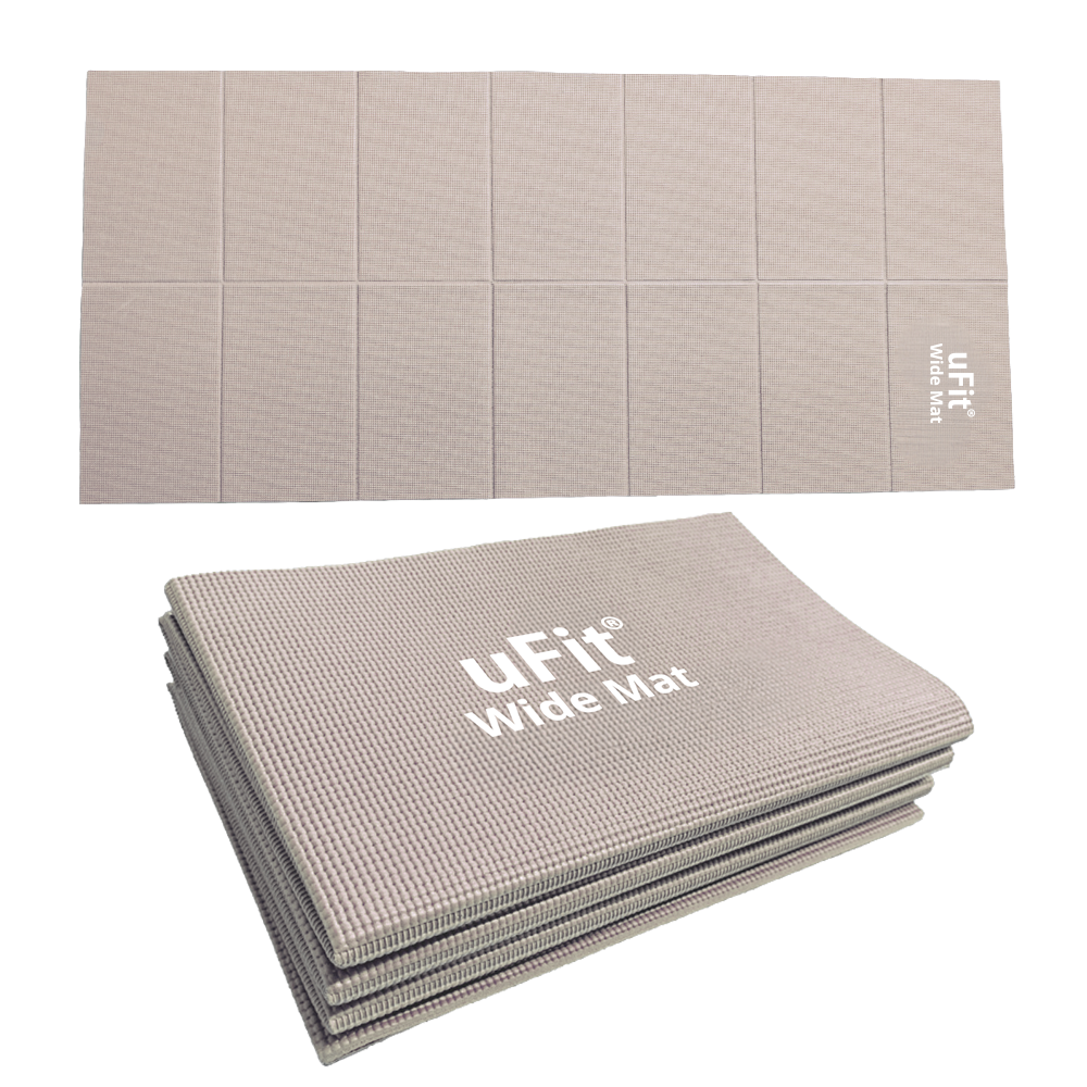 uFit uFit Wide Mat ヨガマット 折りたたみ 6mm 90cm*200cm 幅広