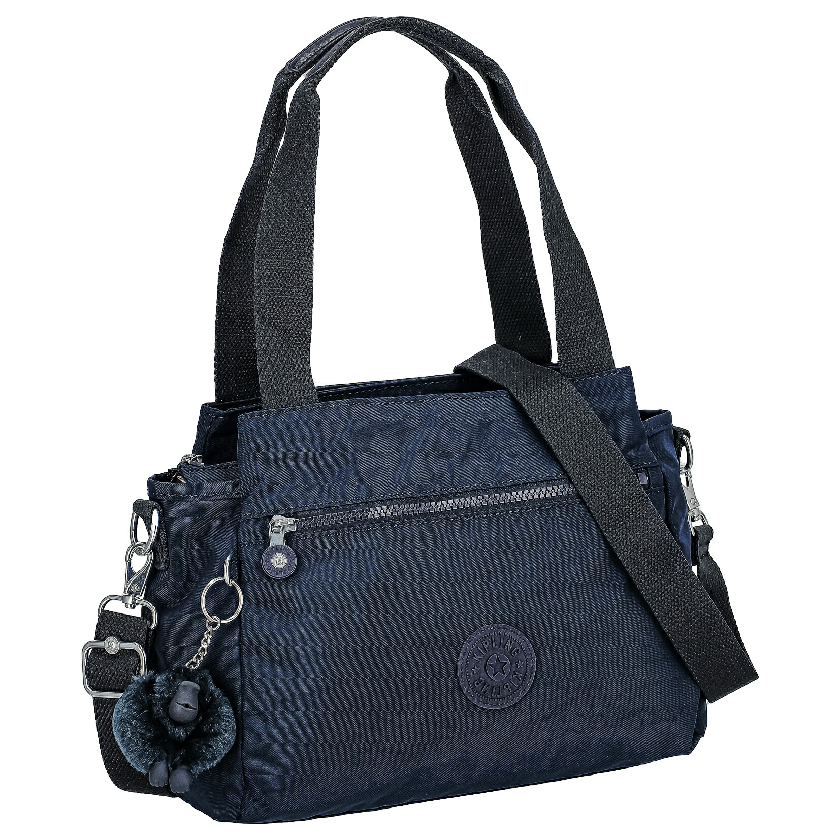 【美品】キプリング 2way ショルダーバッグ ハンドバッグ A4 ネイビー KIPLING キプリング 2way ショルダーバッグ ハンドバッグ