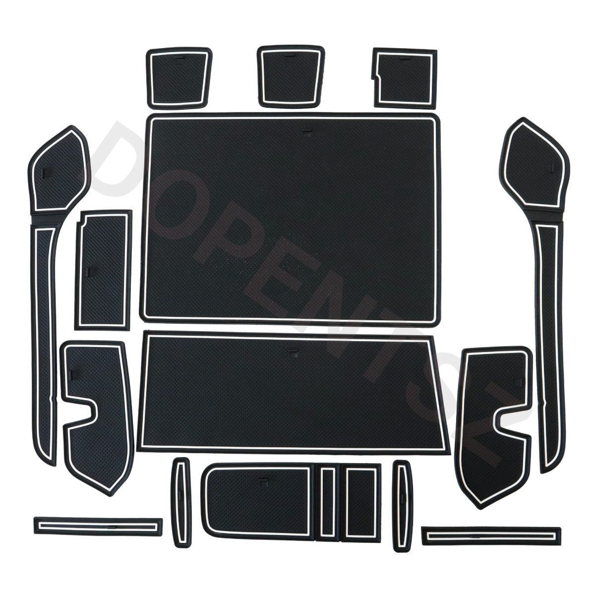 ラバーマット タフト LA900S LA910S 15枚 ダイハツ ドアポケットマット