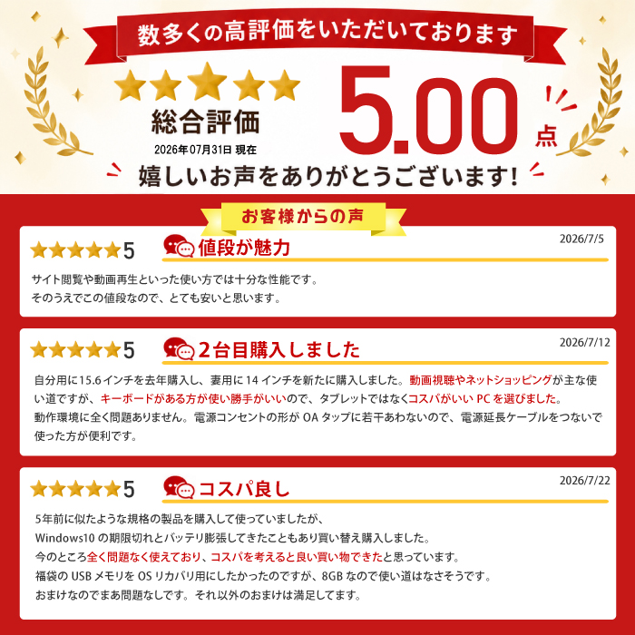 今日も当日発送 福袋 ノートパソコン JIS ...の詳細画像1